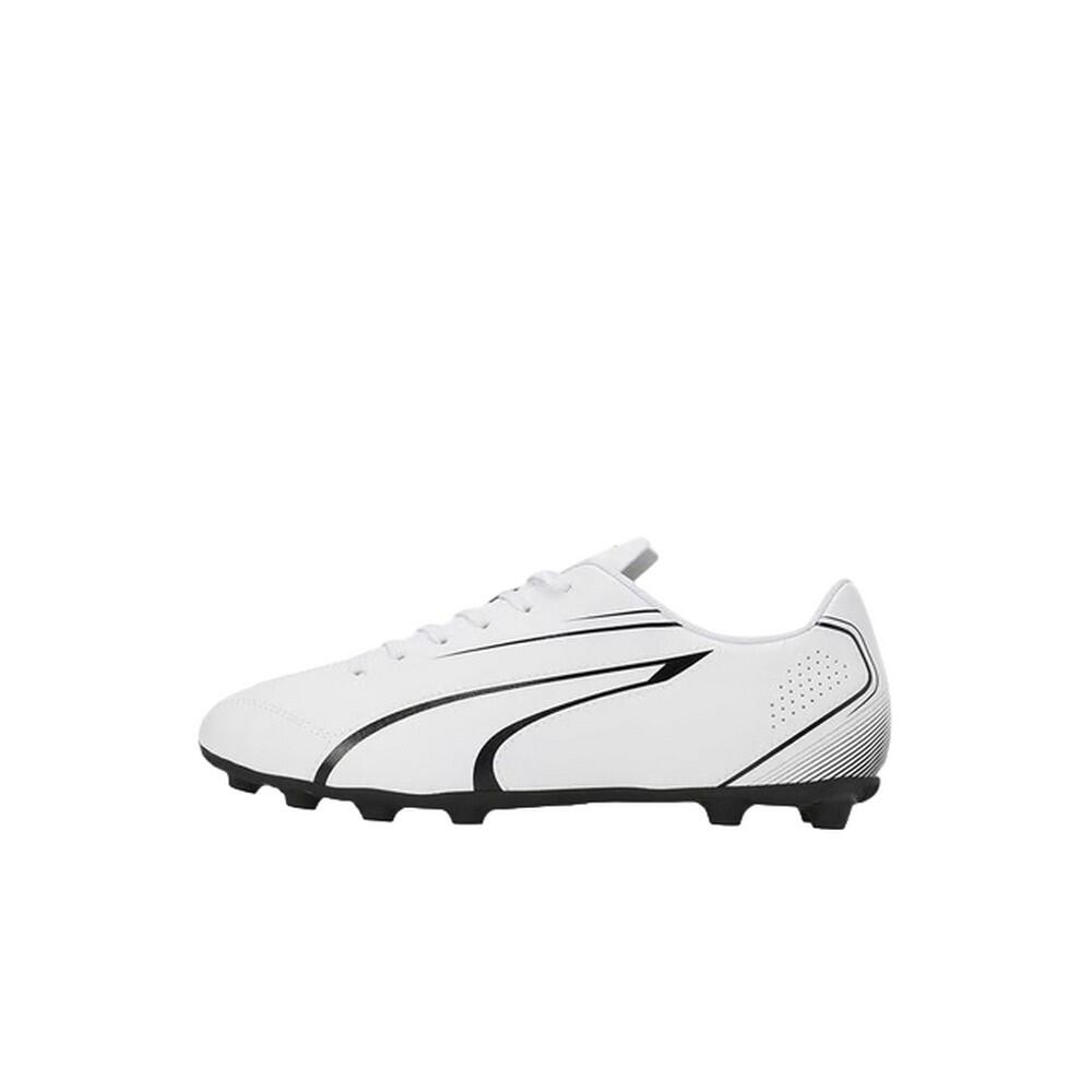 Mens Vitoria FG/AG Football Boots (White/Black) PUMA Decathlon