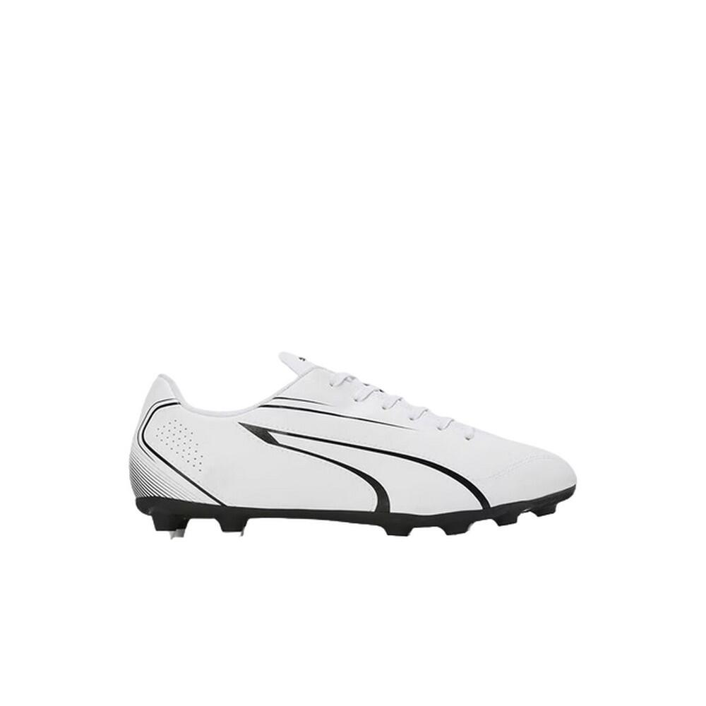 Mens Vitoria FG/AG Football Boots (White/Black) PUMA Decathlon