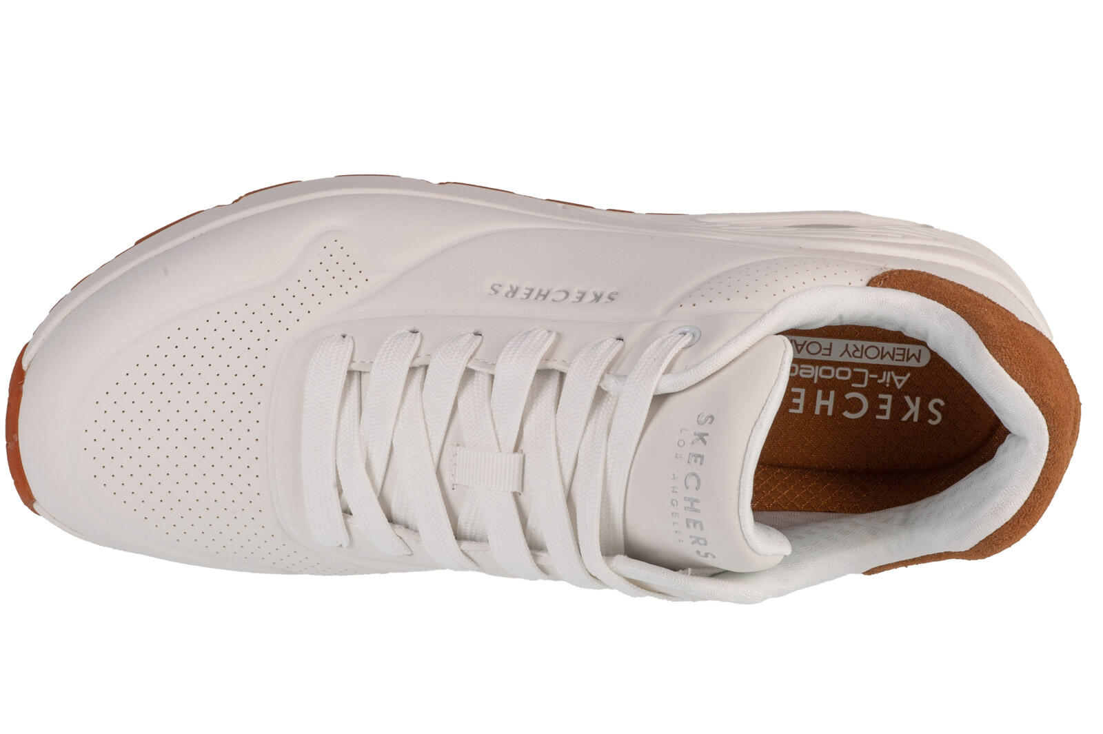 Skechers Street Uno - Suited on Air Herren Sneakers 183004 WHT weiss 3/7
