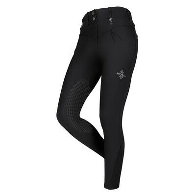 Dames rijbroek met hoge taille en midgrip fair play vita winter
