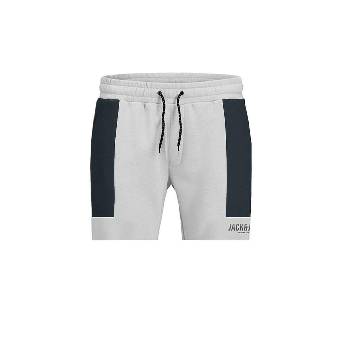 Jack&jones - Short De Sport Pour Homme Jack & Jones Jpstdan Bloking 12228098 Blanc - Pantacourt - Blanc - 42 M/l - Decathlon