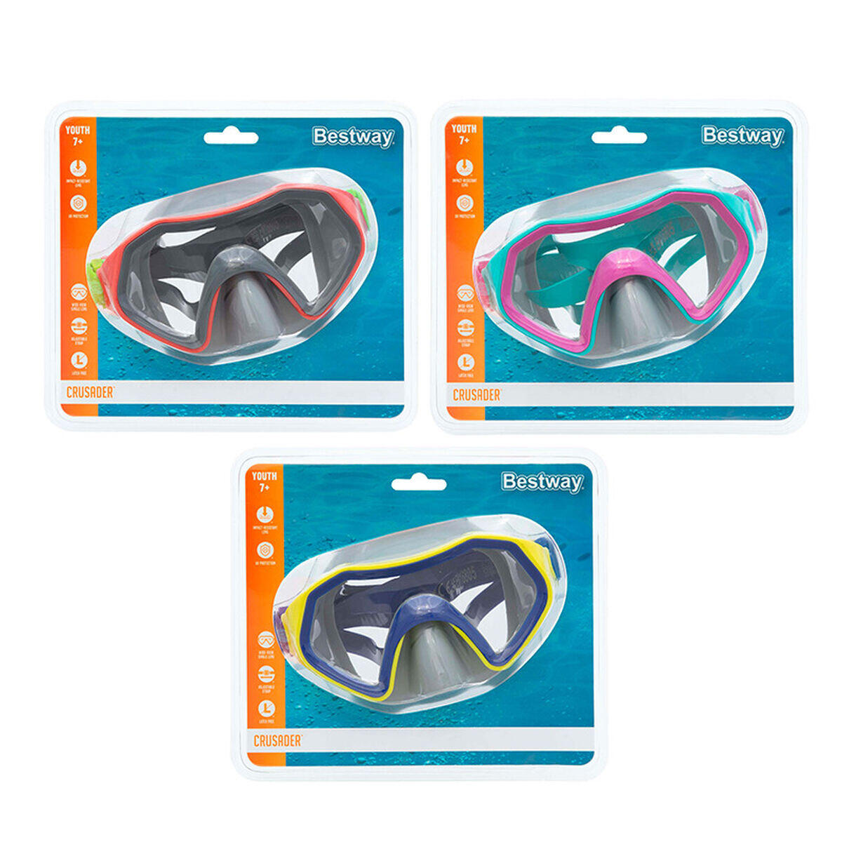 masque de plongée Bestway Junior Multicouleur 5/7