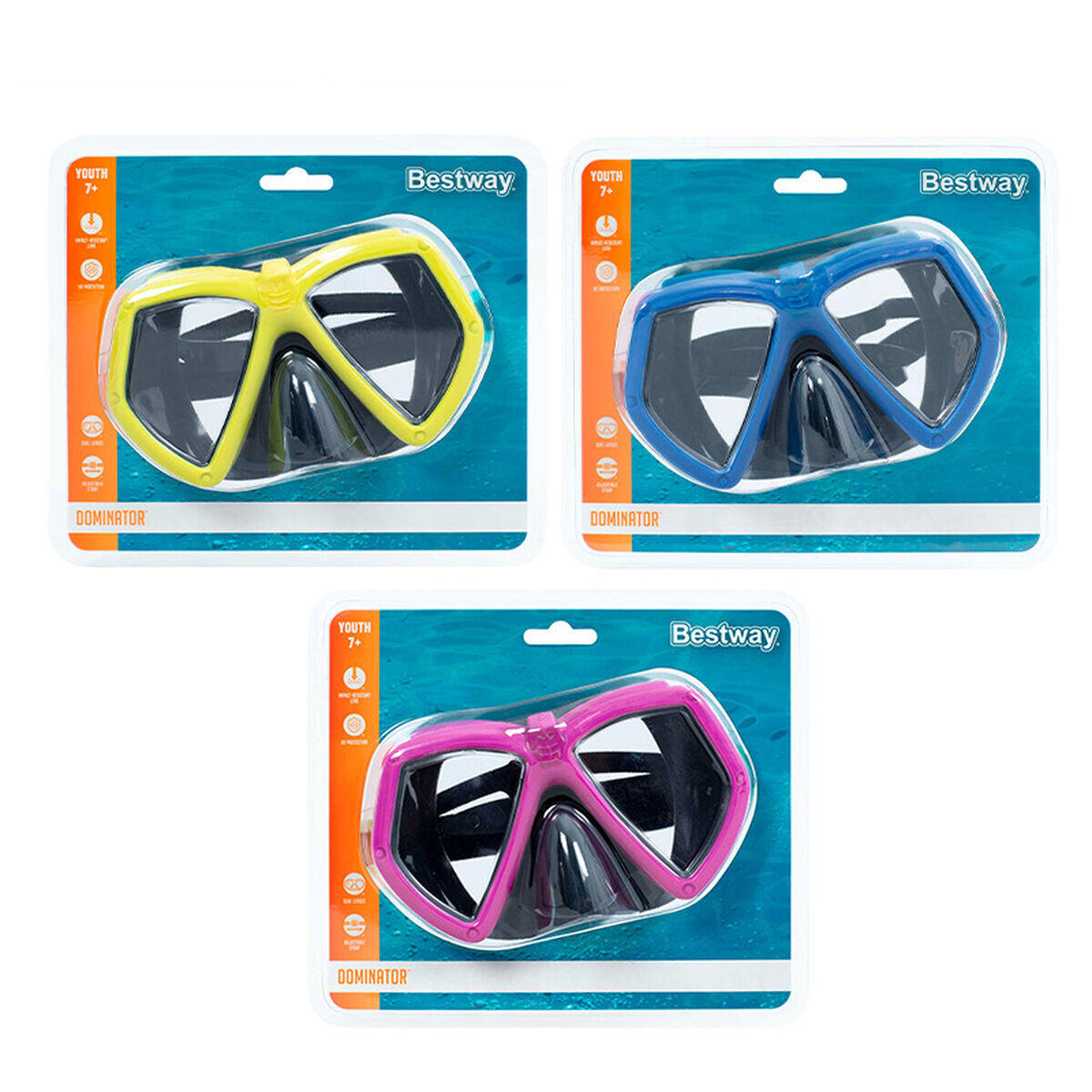 Mascara de buceo Bestway Junior Multicolor 5/7