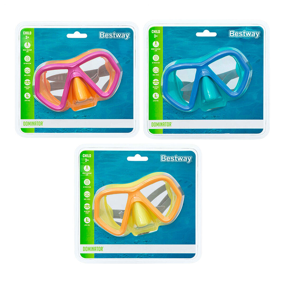 masque de plongée Bestway Multicouleur 5/7