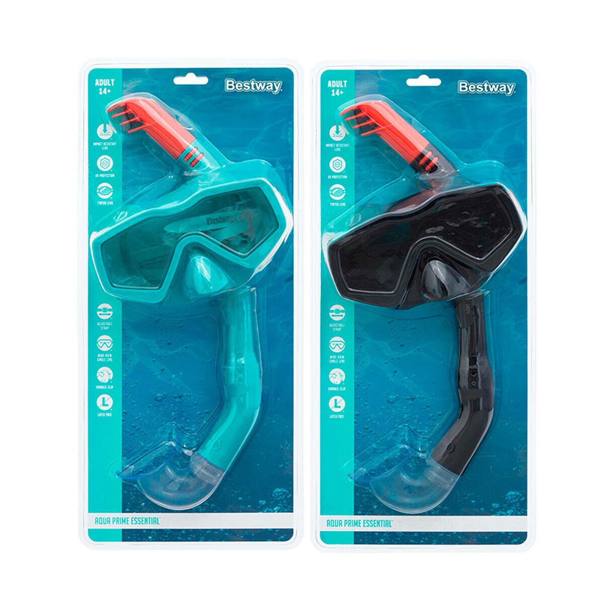 Snorkelbril en -buis voor Kinderen Bestway Blauw 4/7