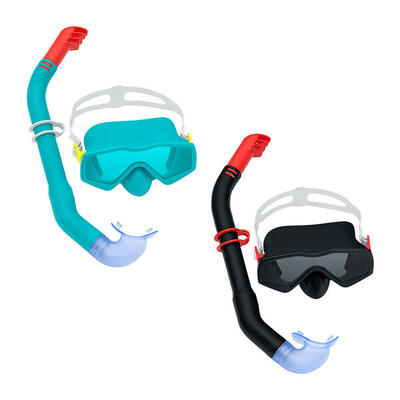 Snorkelbril en -buis voor kinderen bestway blauw