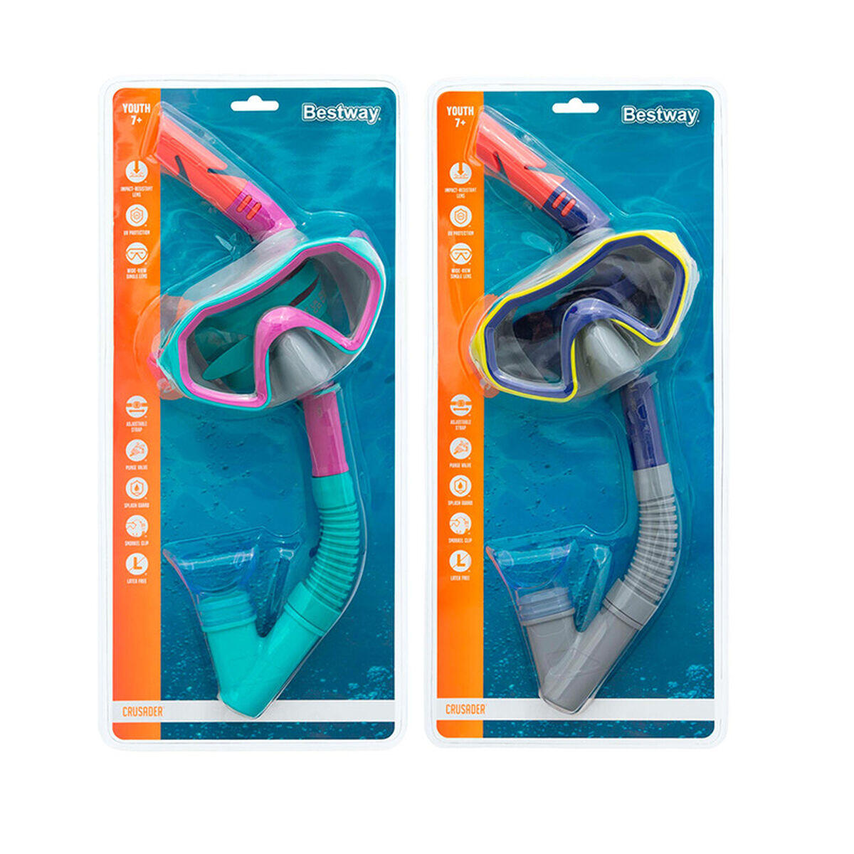 Óculos de Mergulho com Tubo Infantis Bestway Multicolor 4/7