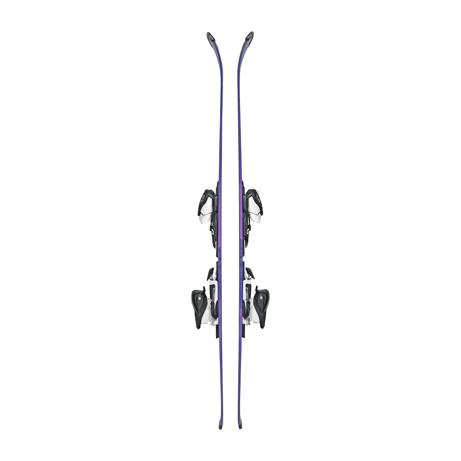 Pack de esquí Blizzard Pearl Jr + fijaciones FDT Jr7 moradas para niñas 3/6