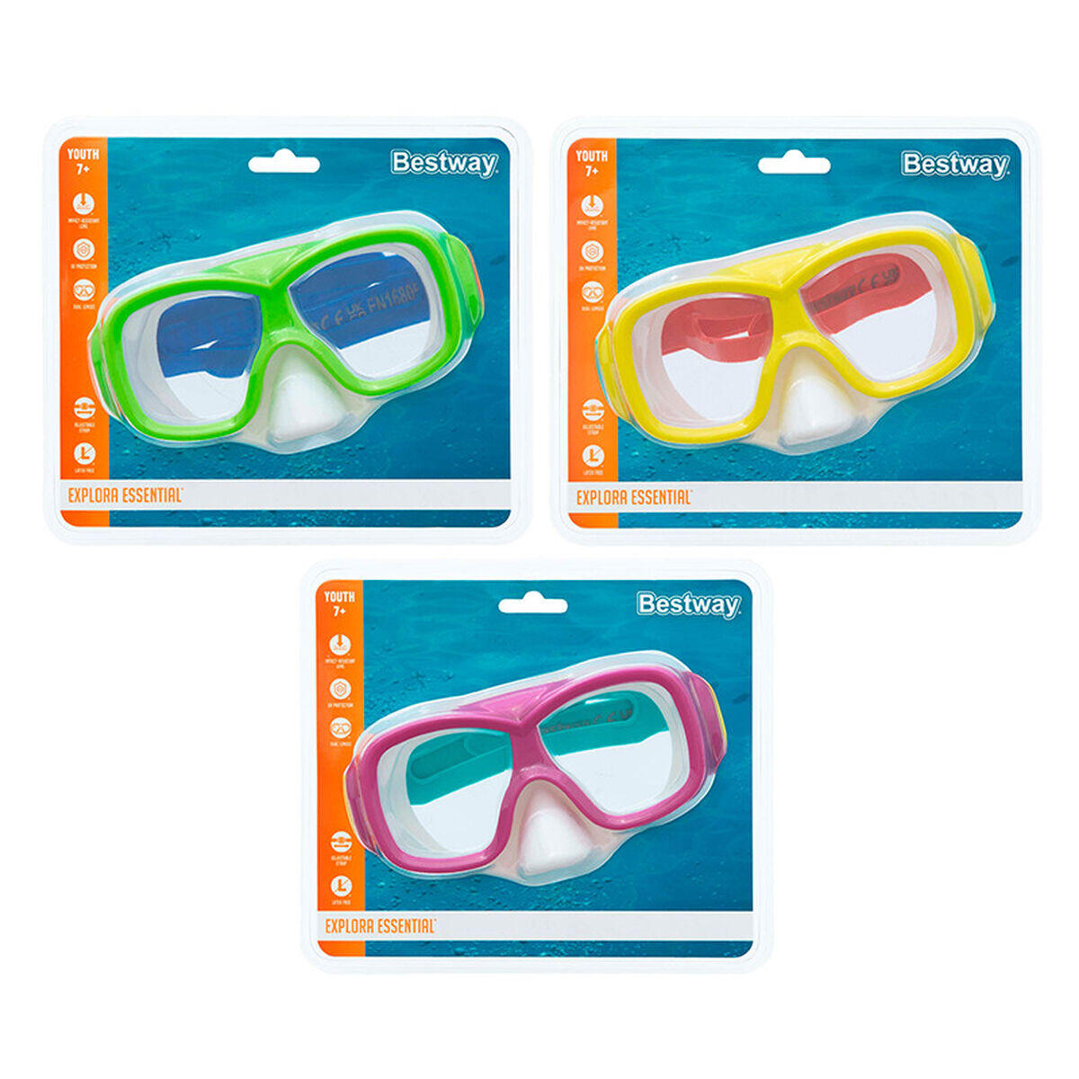 Mascara de buceo Bestway Junior Multicolor 5/7