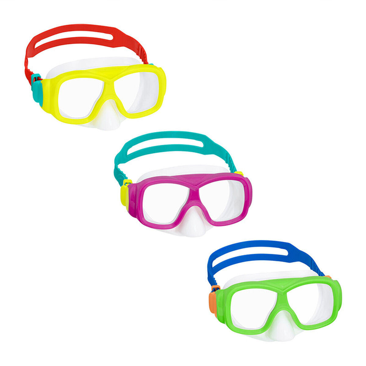Mascara de buceo Bestway Junior Multicolor 1/7
