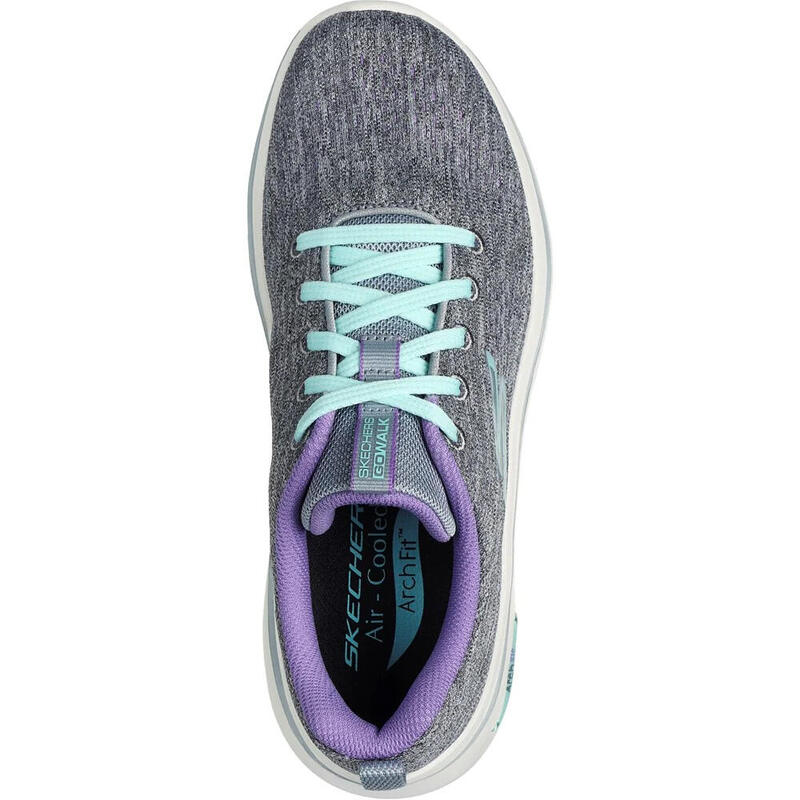 Sneaker "Go Walk Arch Fit 2.0 Vivid Sunset" Damen Grau/Lavendel