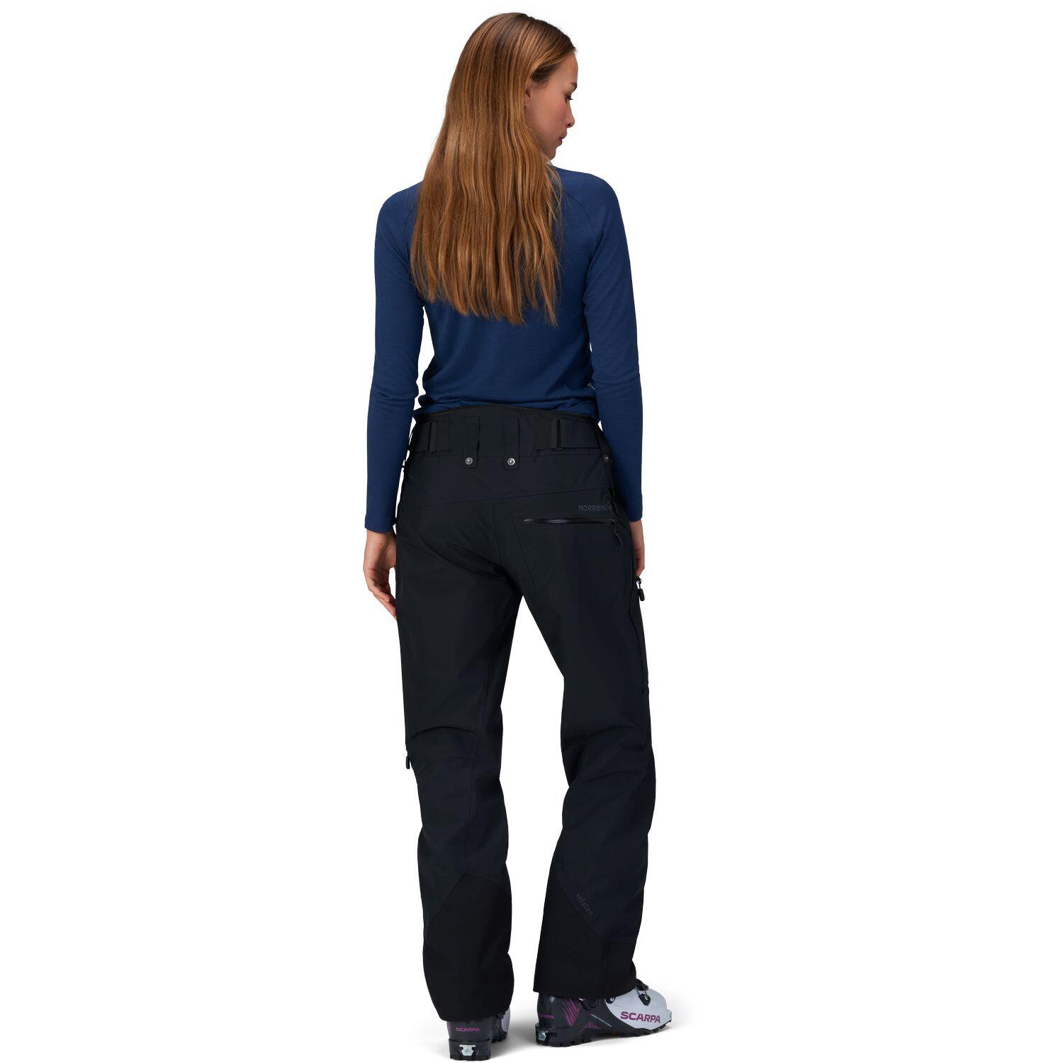 Pantalon De Ski / Snow Norrona Lofoten Gore-tex Insulated Caviar Black Femme 4/4
