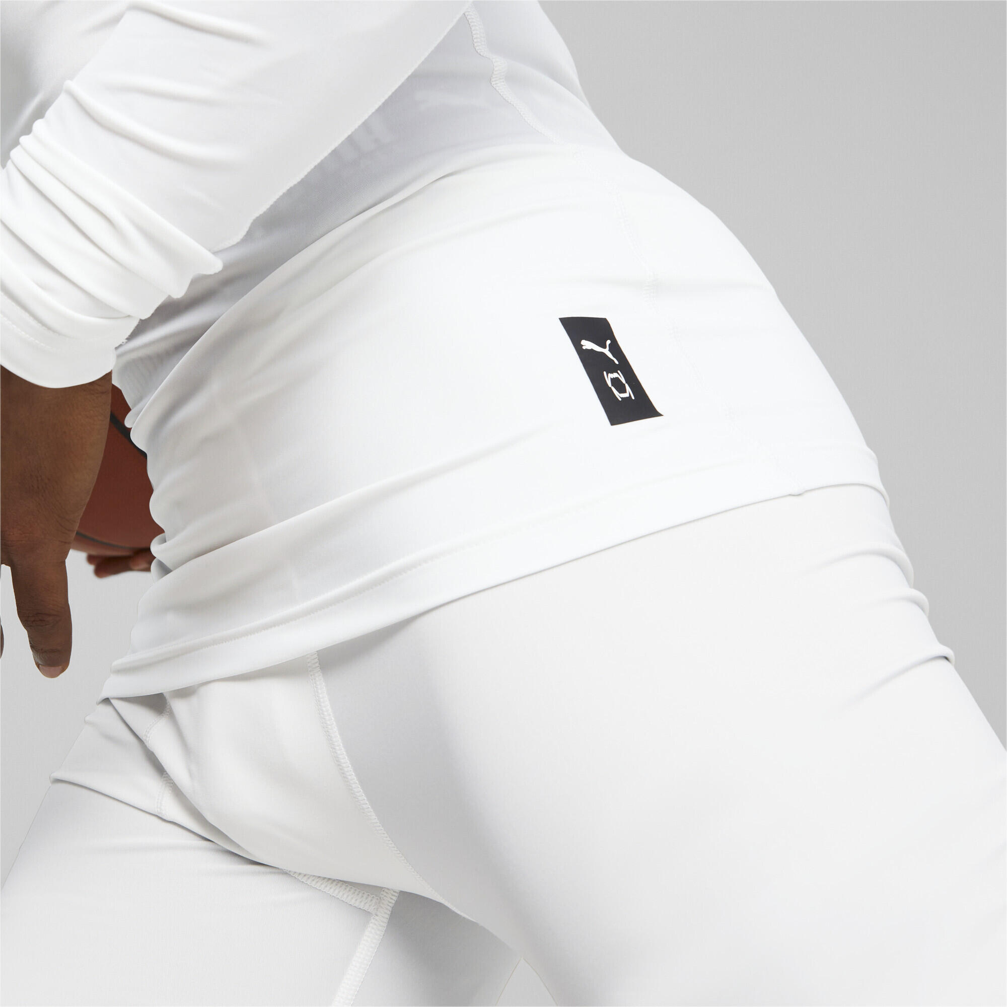 T-shirt de basketball à manches longues Hoops Team Homme PUMA White 4/7