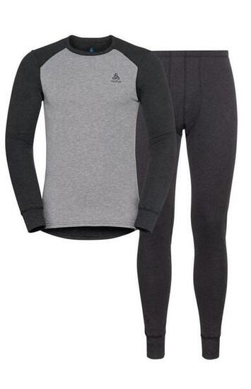 Odlo Active Warm Eco Pullover / Strumpf Set Grau
