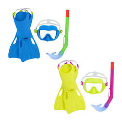 Gafas de Buceo con Tubo y Aletas Bestway Azul