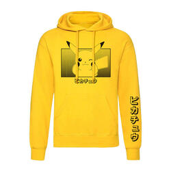 Sudadera con Capucha Unisex Pikachu Katakana