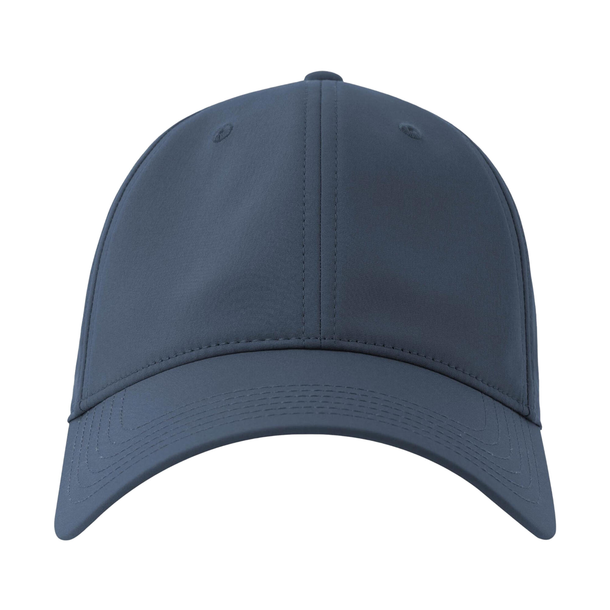 Unisex Adult 6 Panel Fitted Baseball Cap (Navy) 4/4