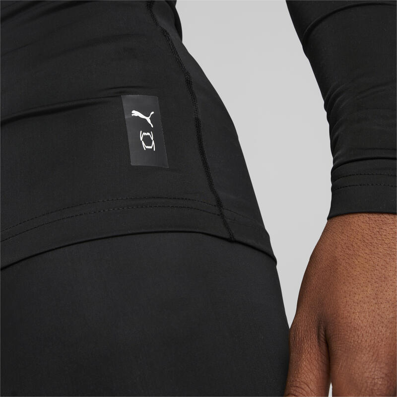 Tricou de baschet Hoops Team cu mânecă lungă pentru bărbați PUMA Black