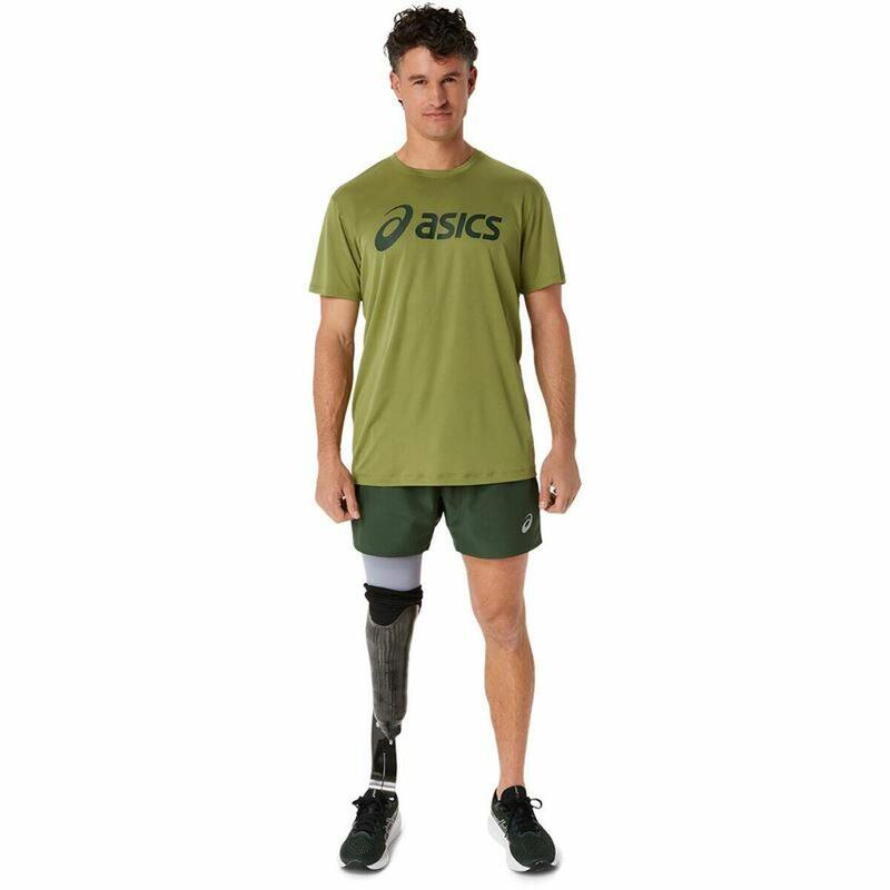 Camiseta de Manga Corta Hombre Asics Core Top  Verde militar