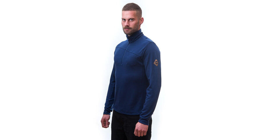 SENSOR Baselayer Merino Extreme Outdoor Heren Lange Mouw Halve Rits