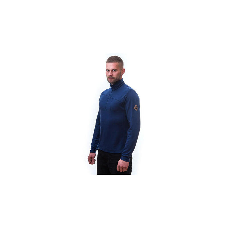 Primo strato Merino Extreme Outdoor a manica lunga per uomo con mezza zip