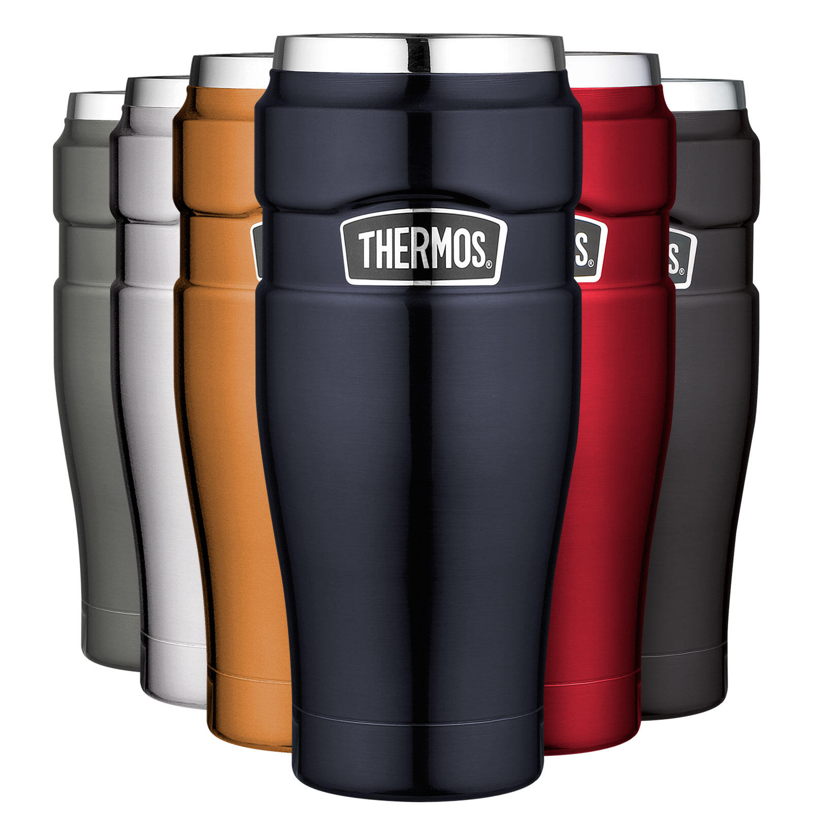 Tazza Thermos 0.47L isolata auto caffè Campeggio bere in acciaio inox 2/5