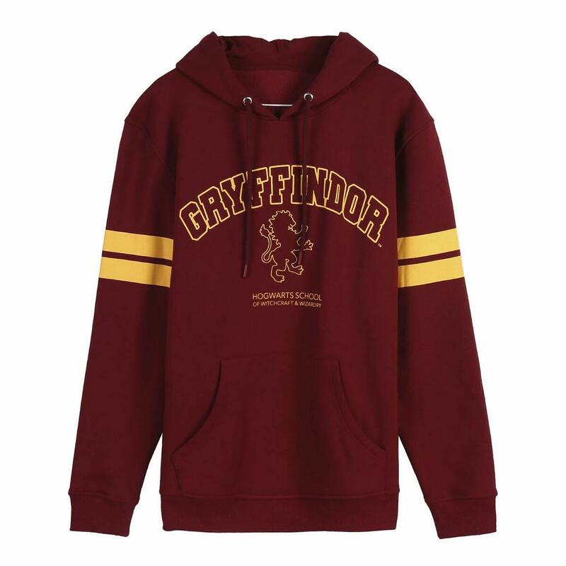 Sudadera con Capucha Hombre Harry Potter Rojo Oscuro