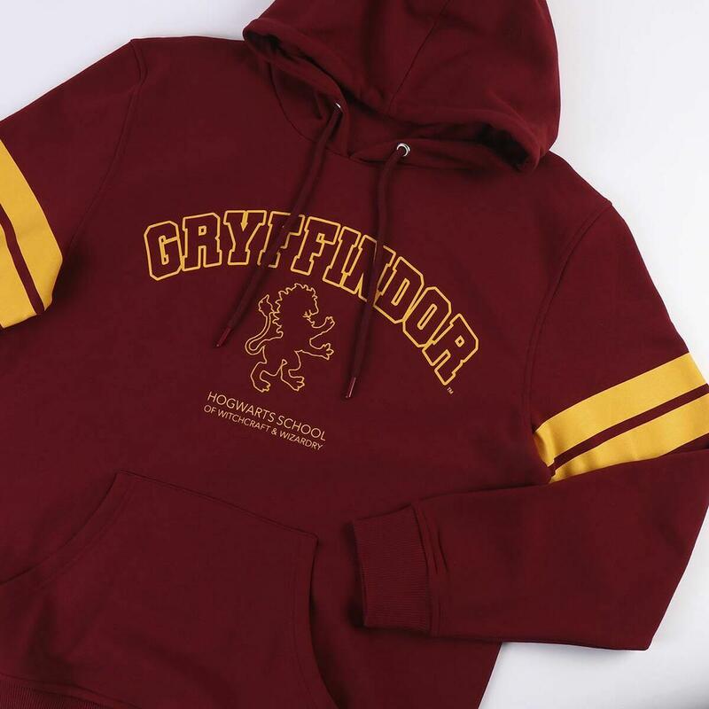 Sudadera con Capucha Hombre Harry Potter Rojo Oscuro