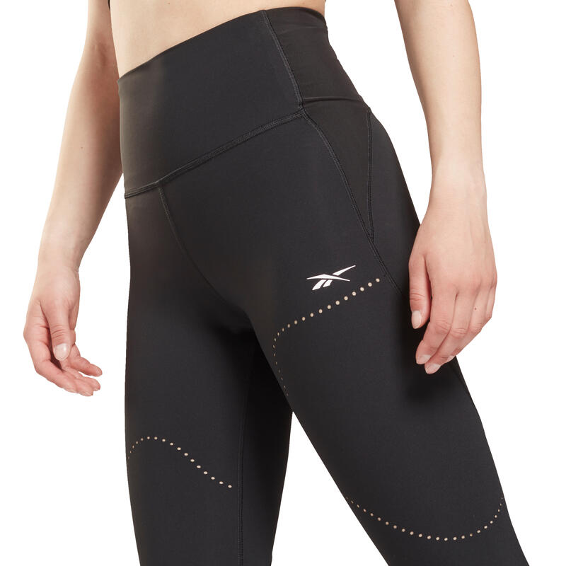 Leggings Reebok Lux Perform High Rise, Zwart, Dames