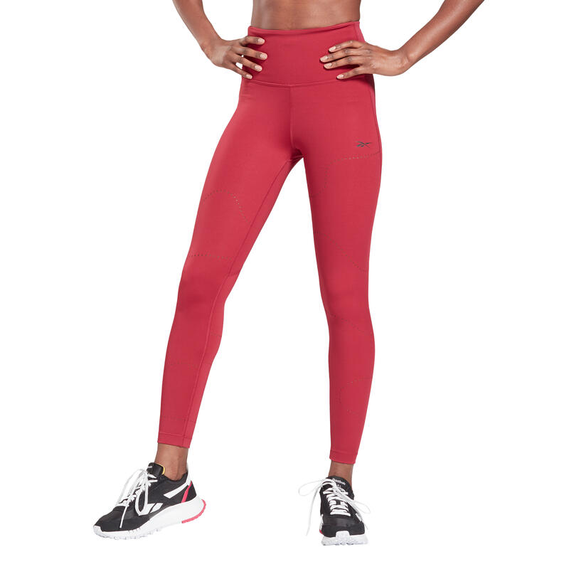 Legging Mallas Reebok TS Lux Perform Perf, Púrpura, Mujer