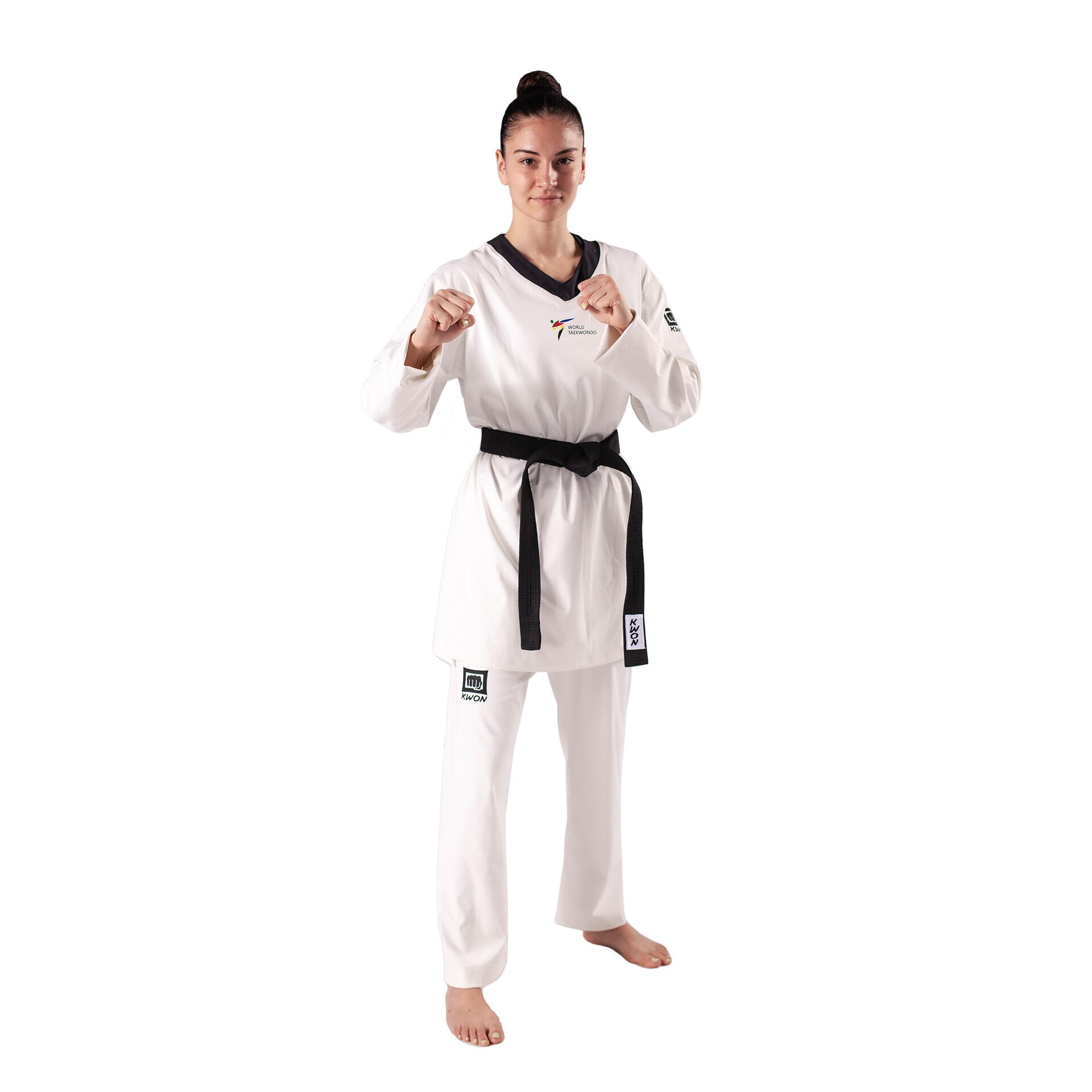 Dames dobok Kwon Slimfit WT Rec. 2/4
