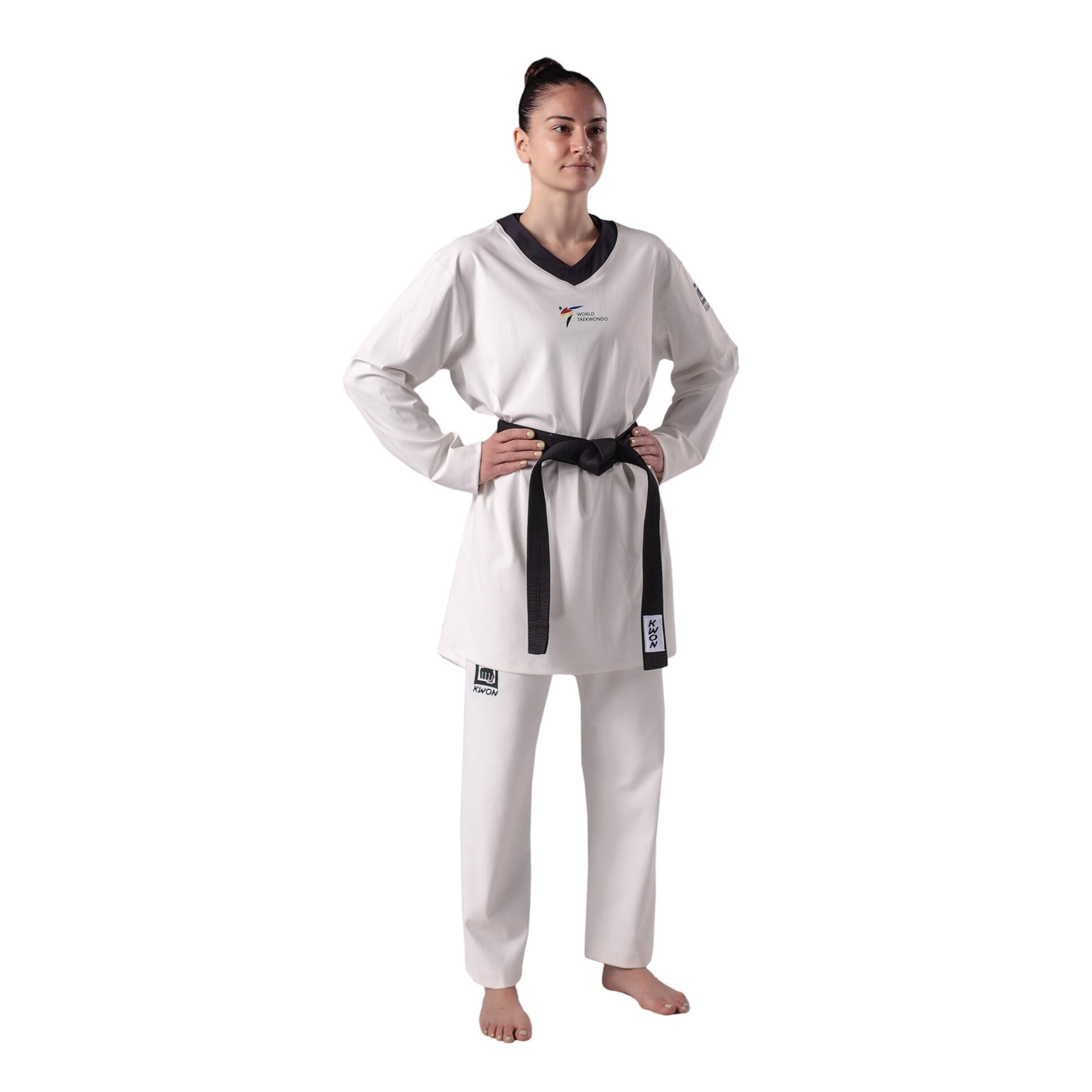 Dames dobok Kwon Slimfit WT Rec. 3/4