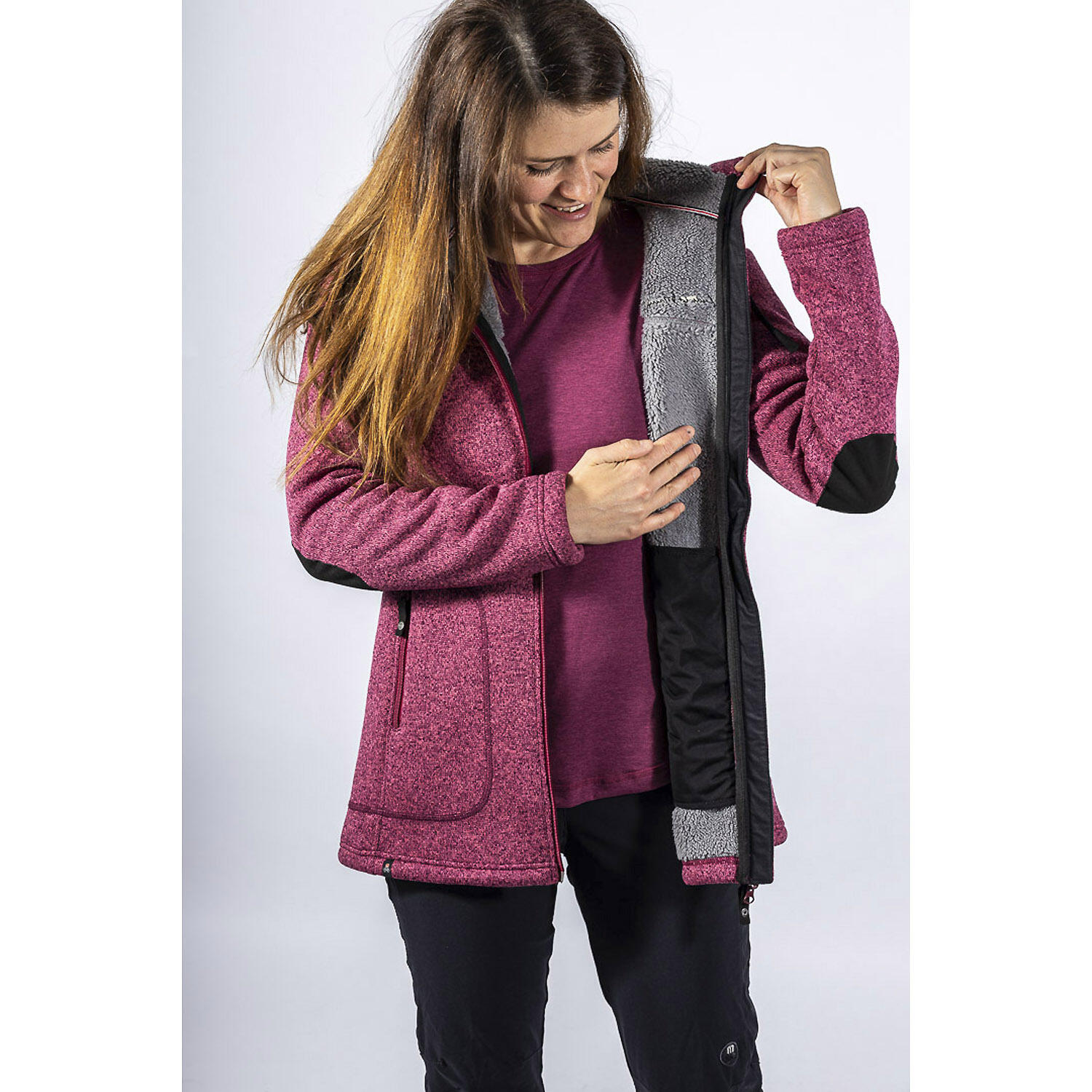 Damen Polar-Strickfleecejacke Wilde Kaiserin 6/7