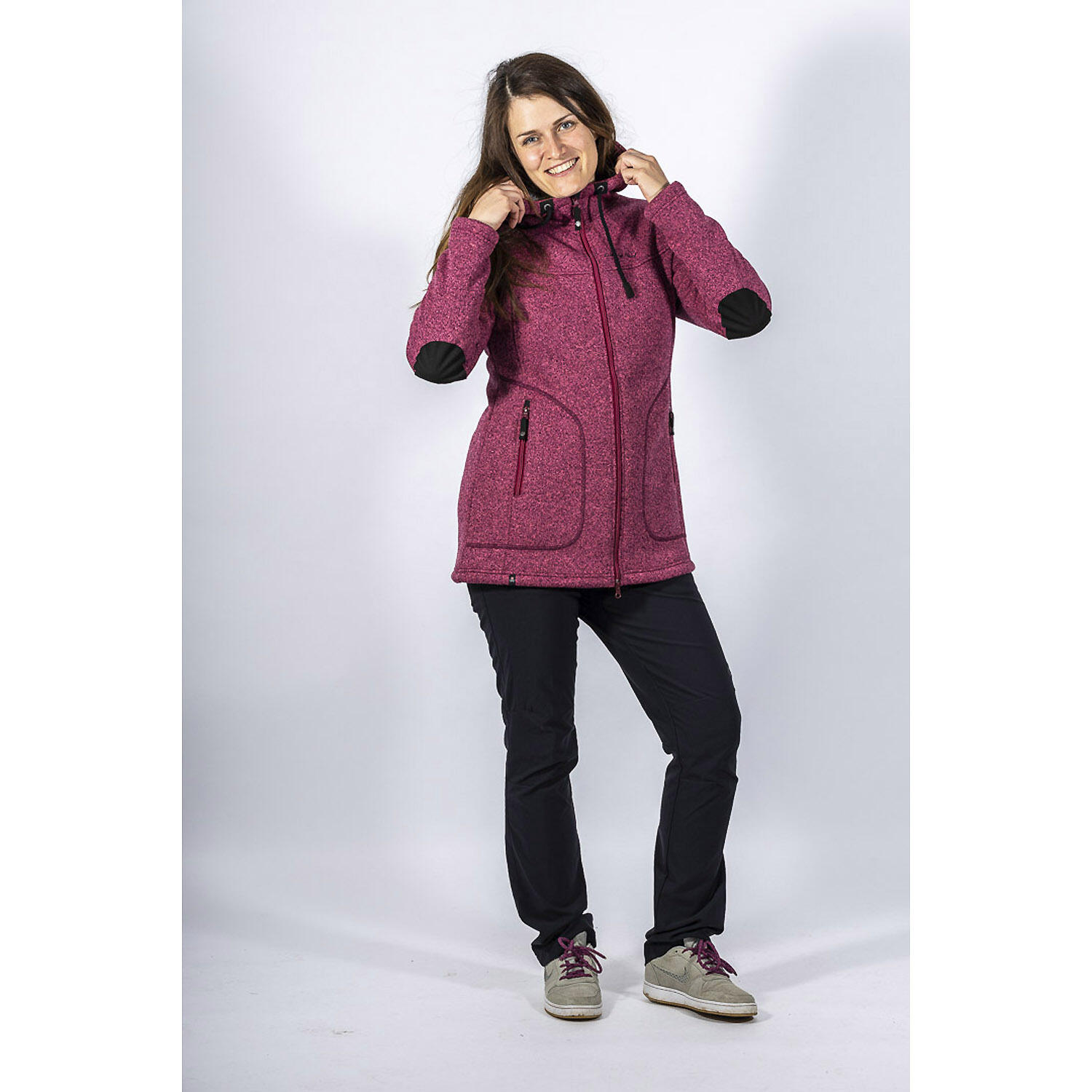 Damen Polar-Strickfleecejacke Wilde Kaiserin 5/7