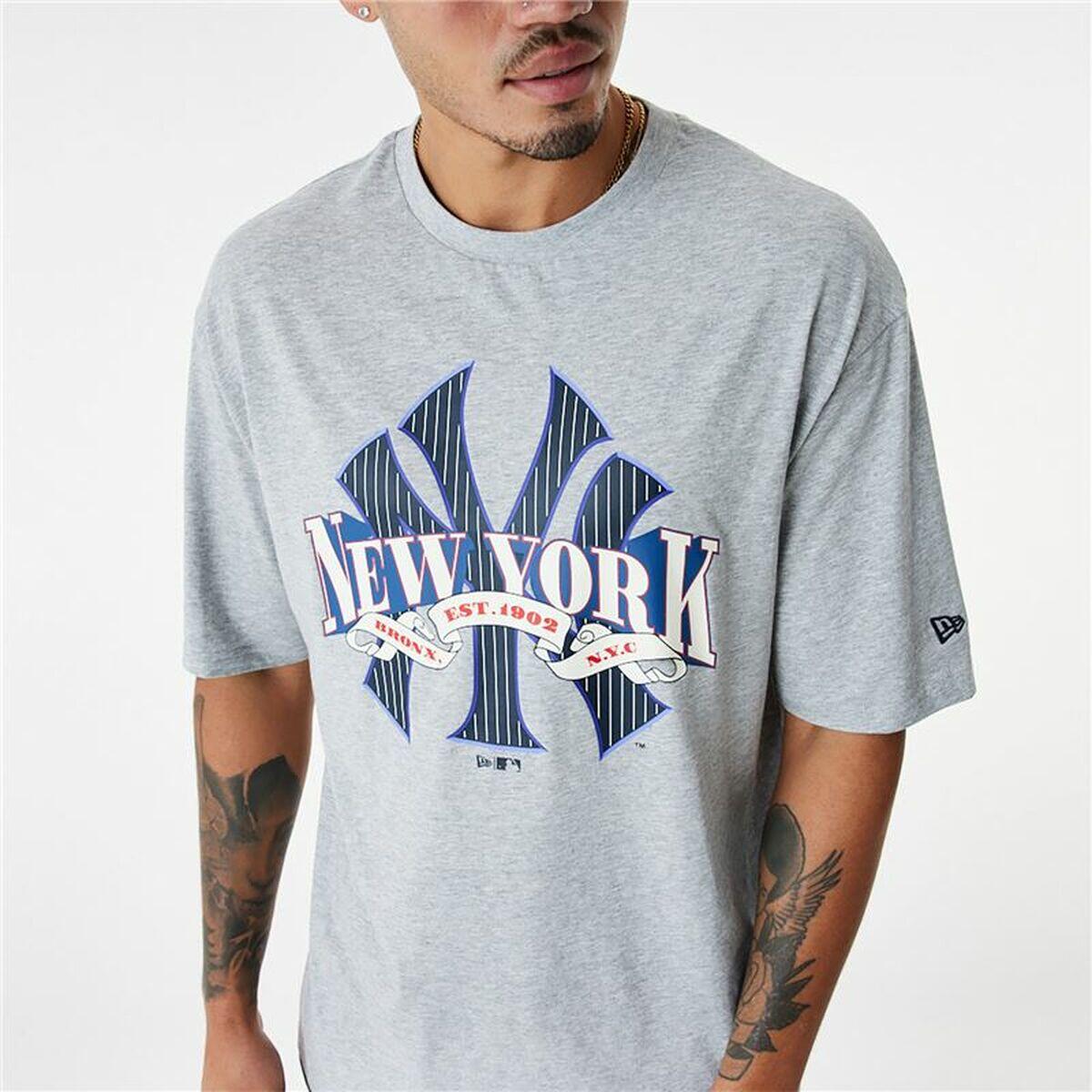 Herren Kurzarm-T-Shirt New Era MLB Arch Graphic New York Yankees Hellgrau 5/5