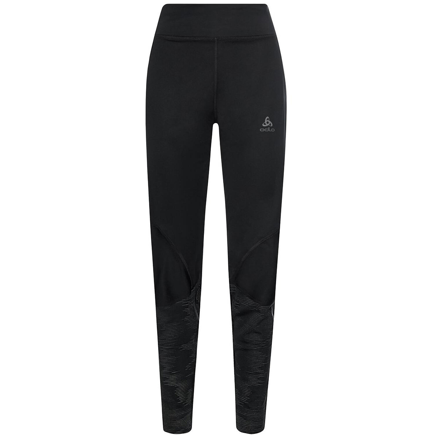 ODLO Collant da running Odlo Zeroweight Warm donna riflettente nero XS
