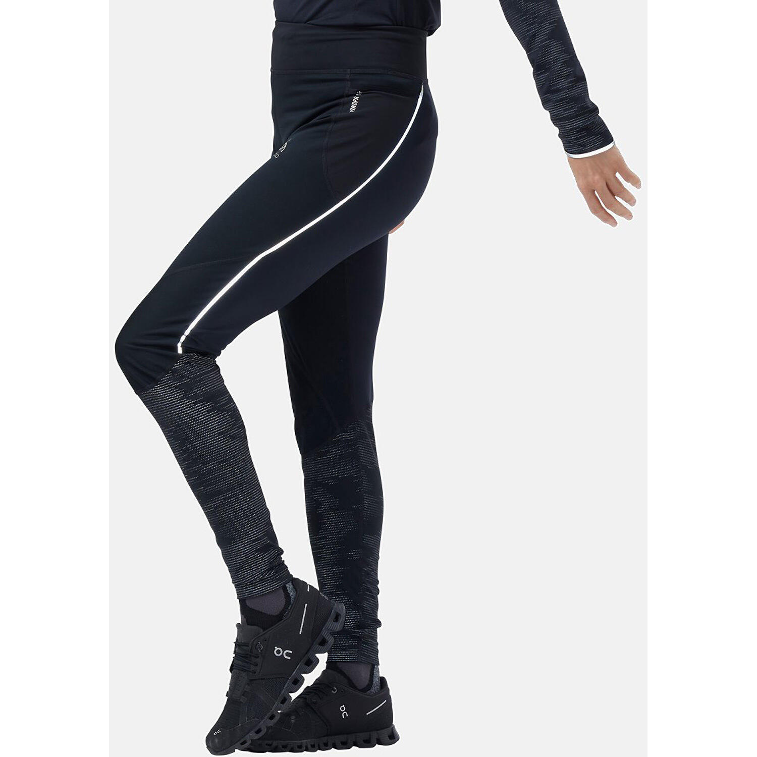 Odlo Zeroweight Warm Women's Running Tights Reflective Black XS 3/4