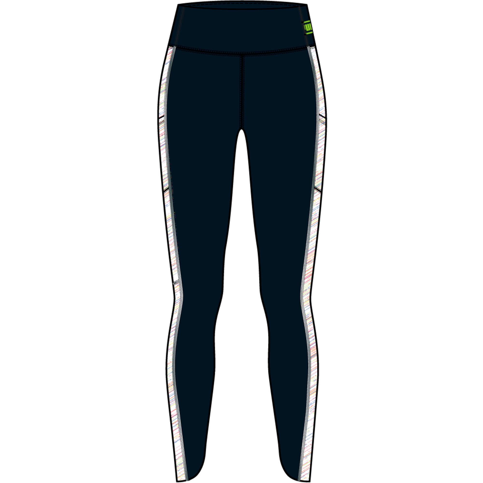 Puma - Legging 7/8 Femme Puma Run High - Legging - Blanc|noir - 36 Xs - Decathlon