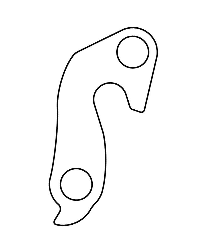 Union Derailleurpad GH-084 met M8x0.75 Schroefset 3/4