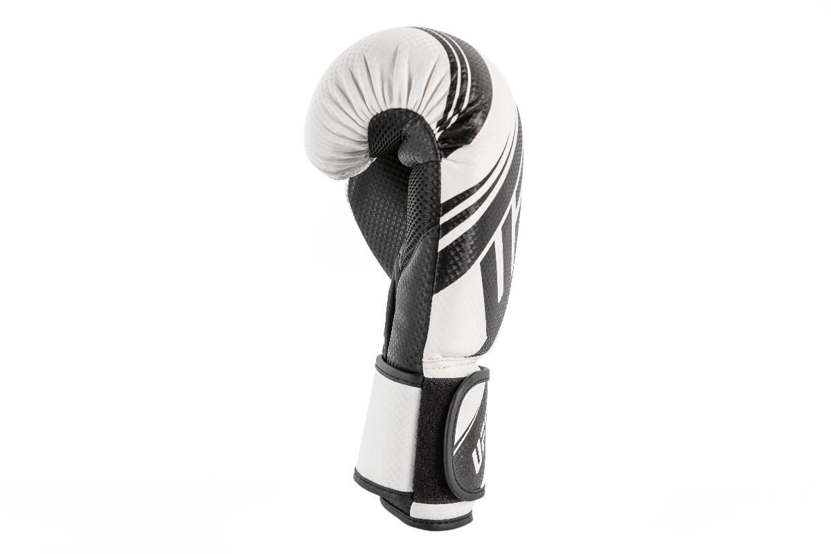 Guantoni da boxe UFC PRO Performance Rush – Bianco/Nero – 14oz 6/7