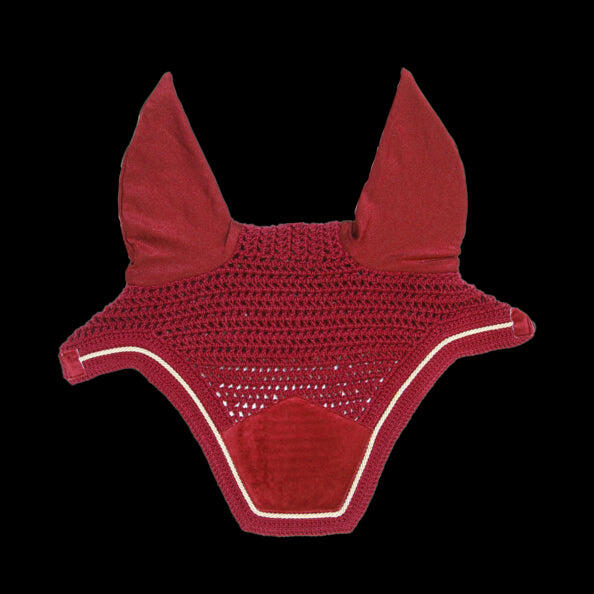 Wellington Oornetje - Velvet - Rood - Voor Paard 2/5