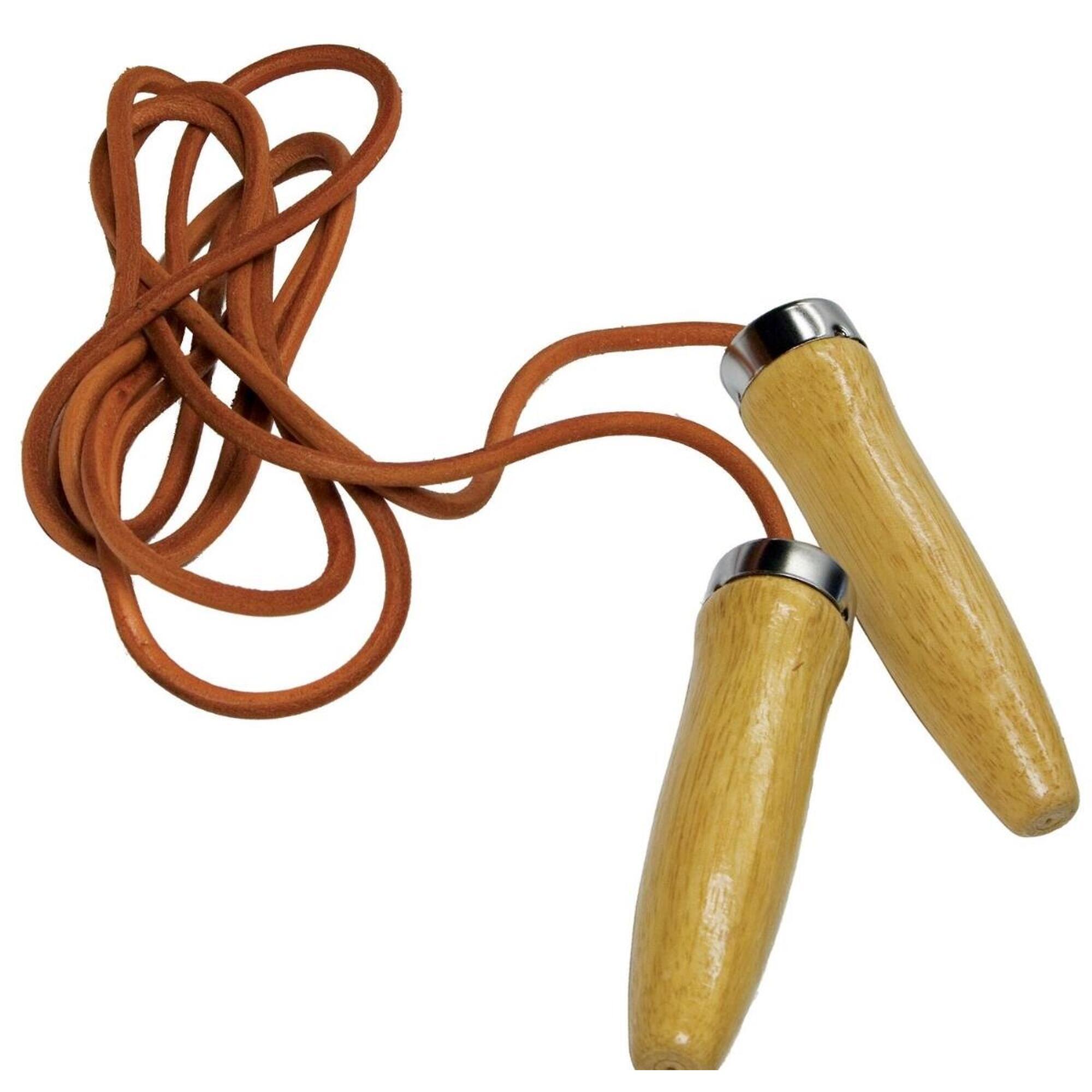 Leather skipping rope