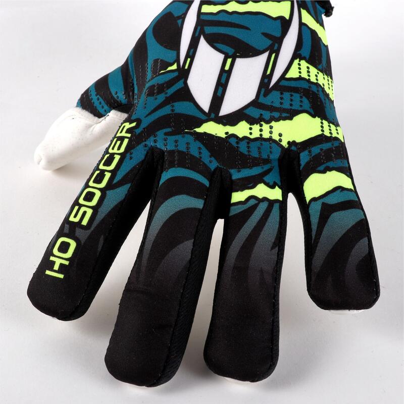 Fußballtorwart-Handschuhe RAGE PLUS HAZARD V2 LIME