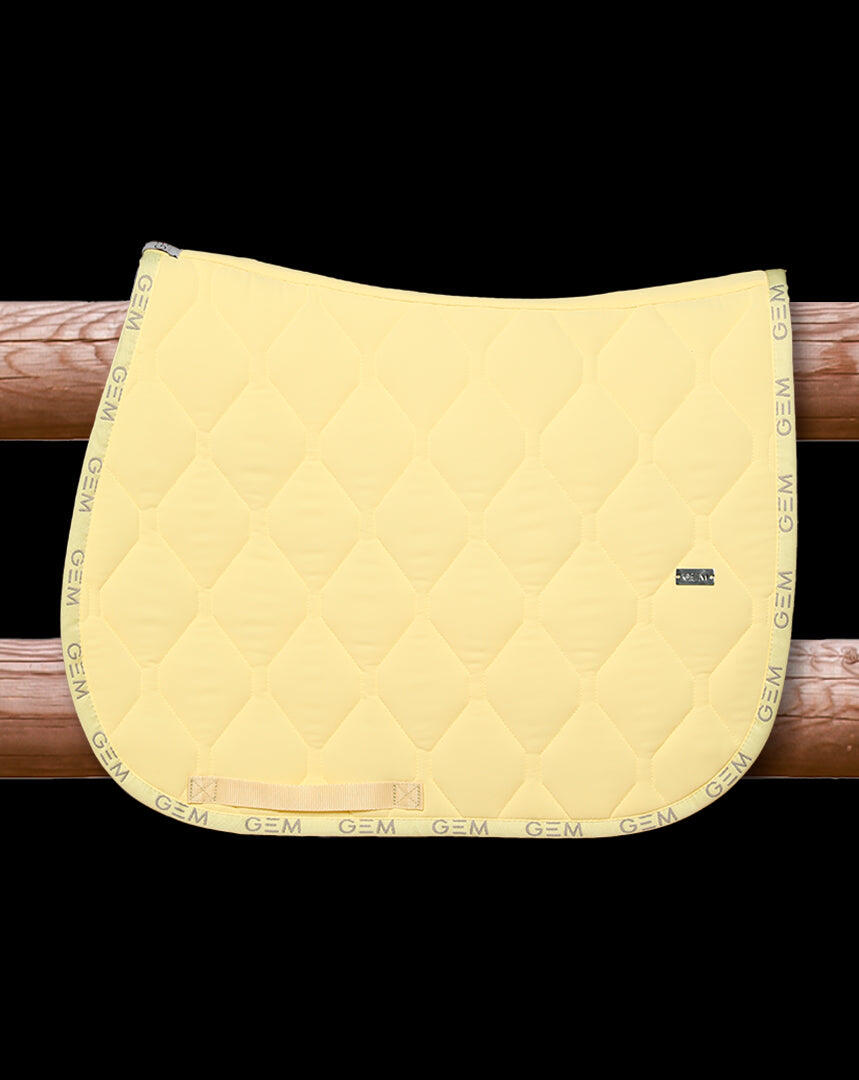 Tapis de selle LOVE Jaune - GEM 4/4