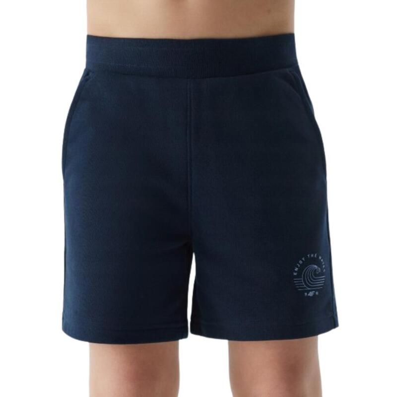 PANTALÓN CORTO PARA NIÑO 4F TSHOM274. NAVY.