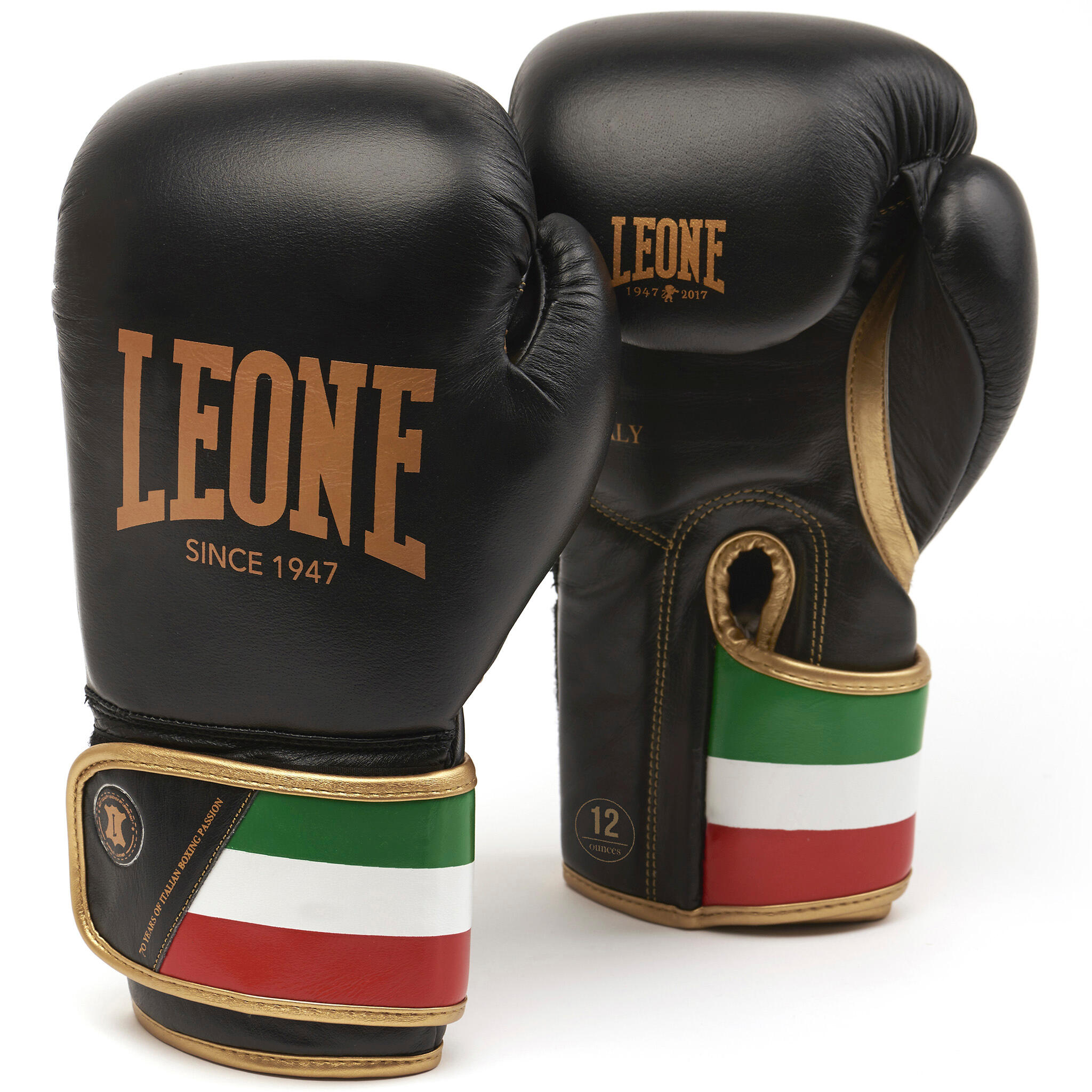 Luva Italy 47 Preto 10 Oz. / 12 Oz. / 14 Oz. / 16 Oz. 10 Oz. - GN039