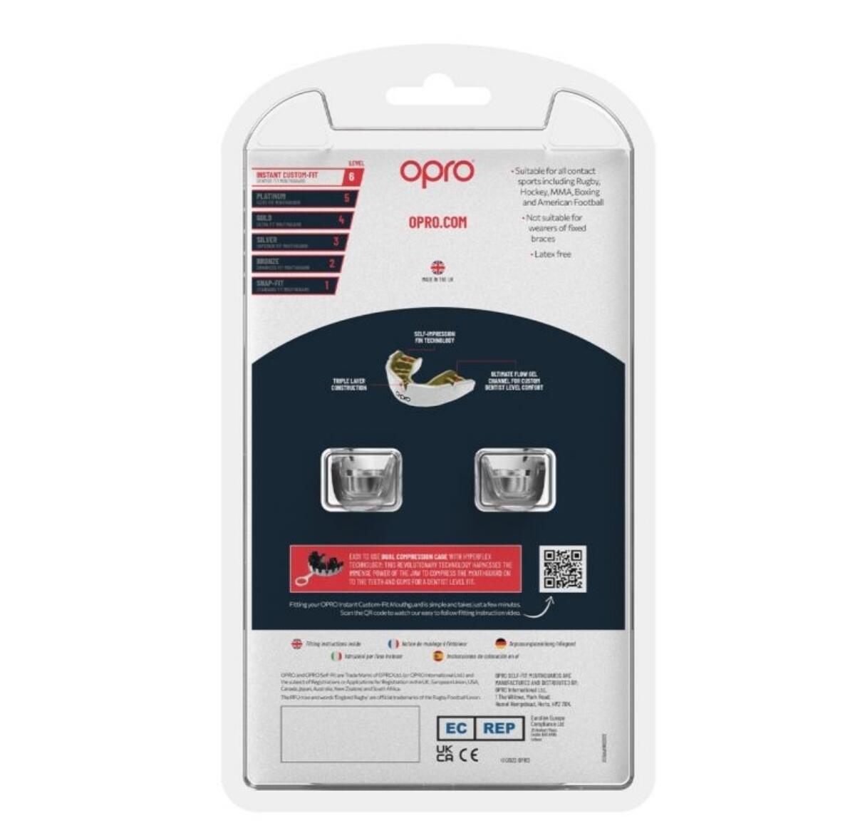 Zelfaanpassende gebitsbeschermer Opro Instant Custom Self Fit 4/7