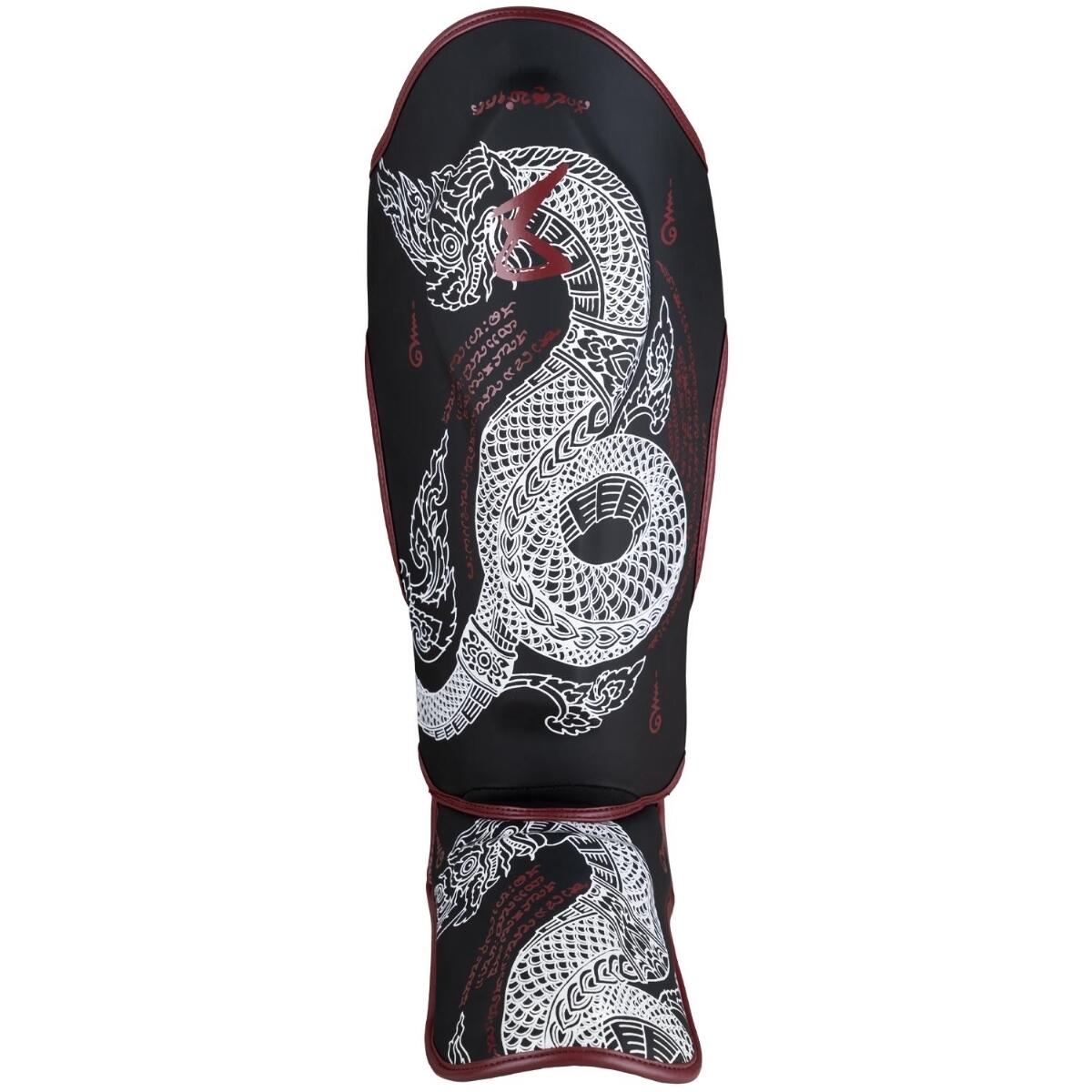 8 WEAPONS Shin Guards - Sak Yant Naga black XL 2/7
