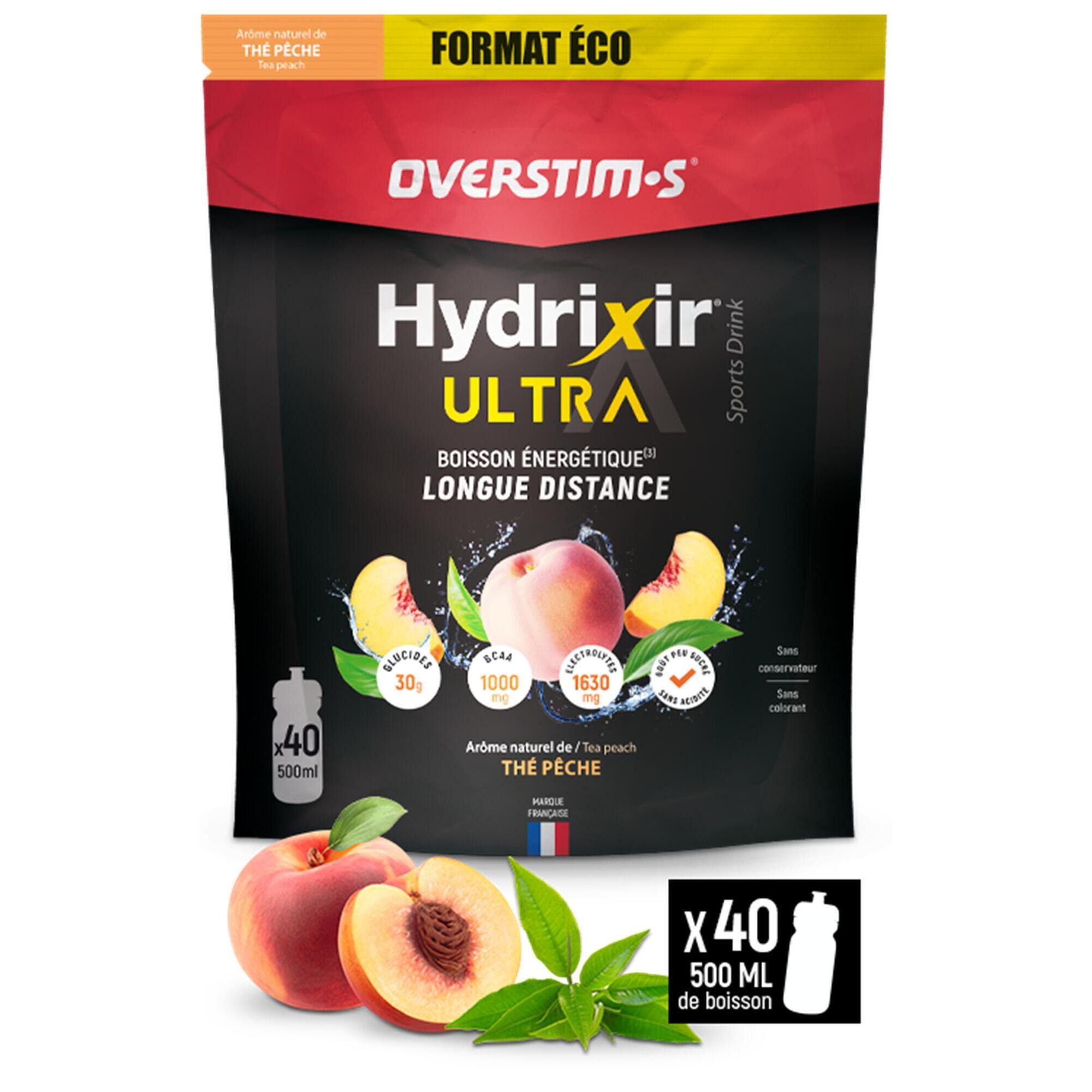 Overstim.s - Boisson Isotonique - Hydrixir Ultra - Thé Peche - 1,6kg - Boisson Isotonique - Decathlon