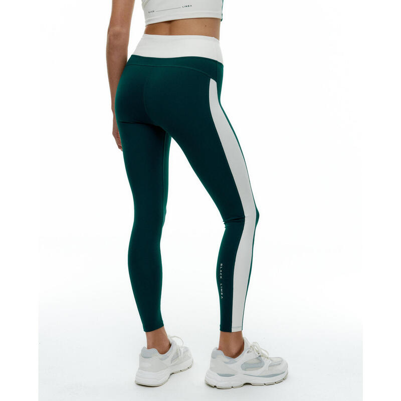 Conjunto deportivo Top+Legging Flexfit Bicolor de mujer Black Limba